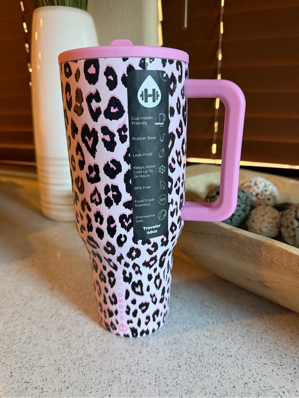 Hyrdrojug x PINK “Pink Leopard” 40oz